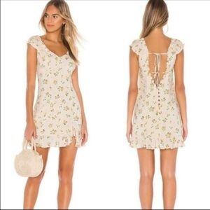 Free people like a lady fruity floral tropical beach boho Cottagecore dress
